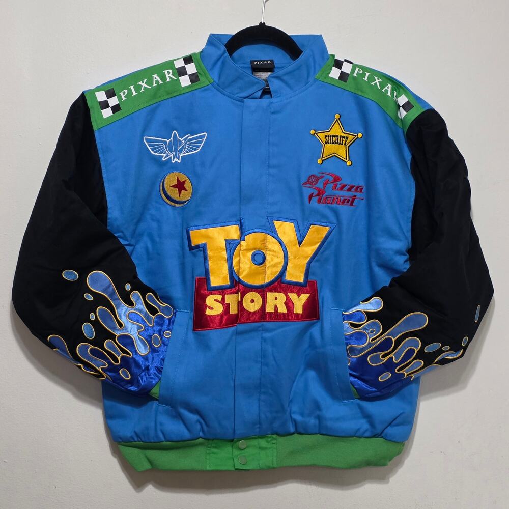 Disney Pixar Toy Story Woody & RC Racing Jacket Unisex Size Small new